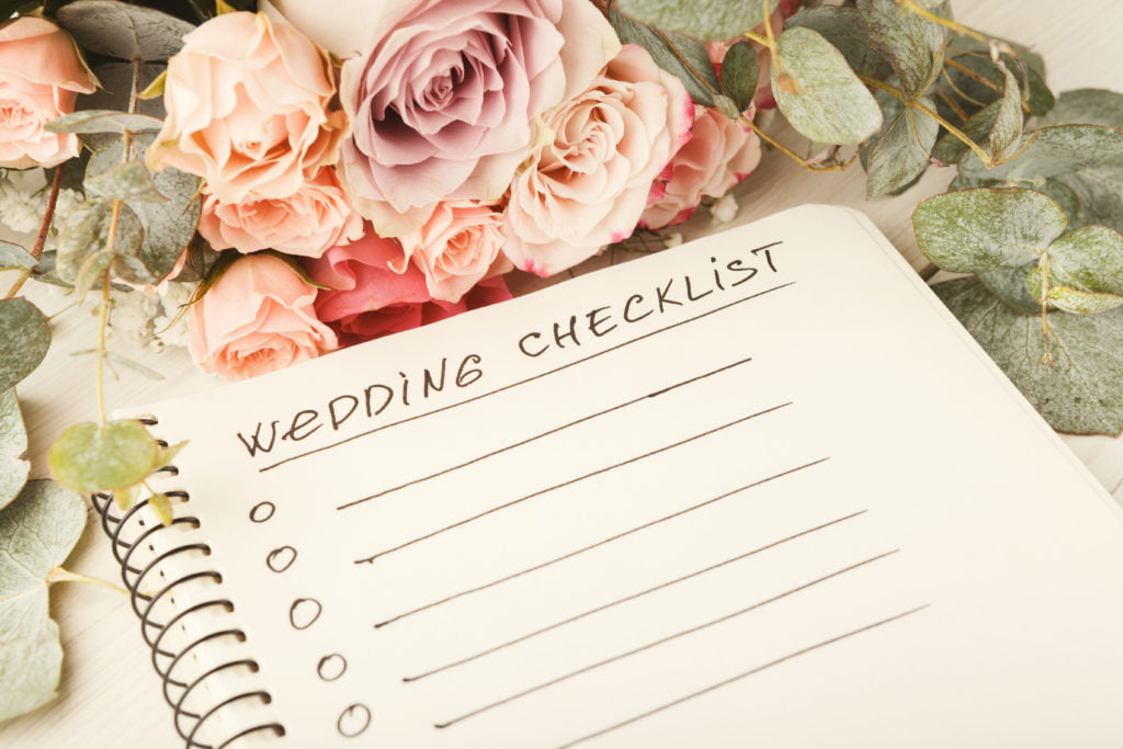 Plan de travail d'un Wedding Planner
